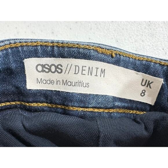 Asos Maternity Jeans Womens US Size 4 (30x31.5) Flare Leg Stretchy Belly Panel - Picture 5 of 9
